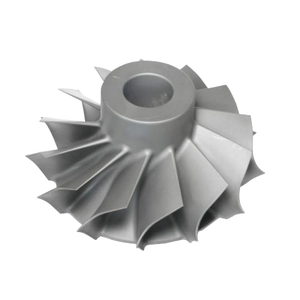 Piezas de locomotoras y turbocompresores marinos Rueda de turbina de aleación de níquel para la fundición de inversión de cera perdida