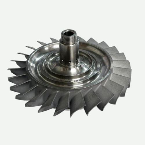 Piezas de locomotoras y turbocompresores marinos Rueda de turbina de aleación de níquel para la fundición de inversión de cera perdida