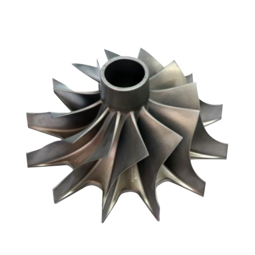 Piezas de locomotoras y turbocompresores marinos Rueda de turbina de aleación de níquel para la fundición de inversión de cera perdida