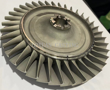 Rueda de turbina de Superalloy utilizada para piezas de motor de turbojetamiento