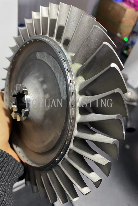 Rueda de turbina de Superalloy utilizada para piezas de motor de turbojetamiento