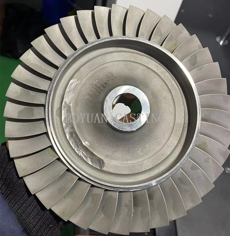 Rueda de turbina de Superalloy utilizada para piezas de motor de turbojetamiento