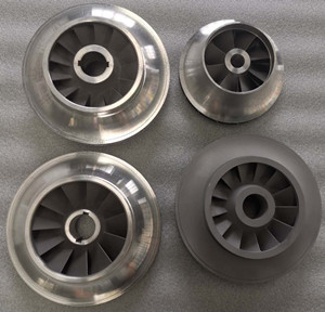Modelo de yeso Casting de baja presión Refrigerante de aluminio Impulsor de aluminio 、 Impulsor de aluminio de fundición de precisión
