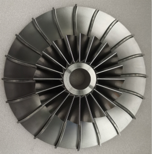 Rueda del compresor de acero inoxidable para el centro de mecanizado CNC de 5 ejes