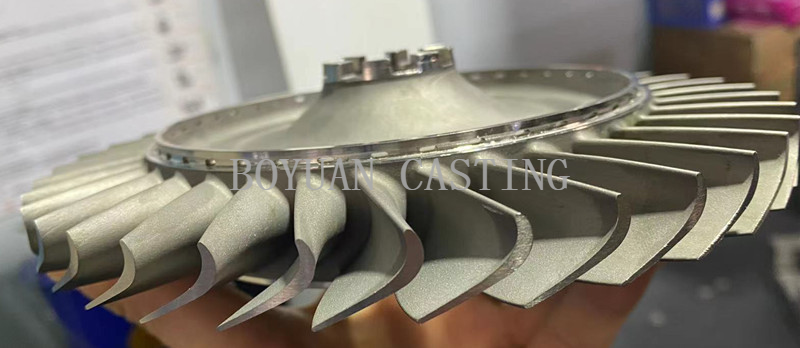 Rueda de turbina de Superalloy utilizada para piezas de motor de turbojetamiento